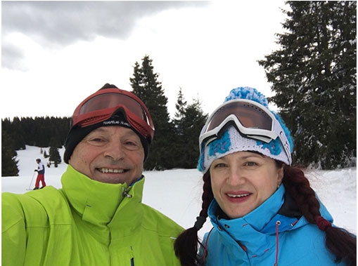 Greetings from the ski slopes